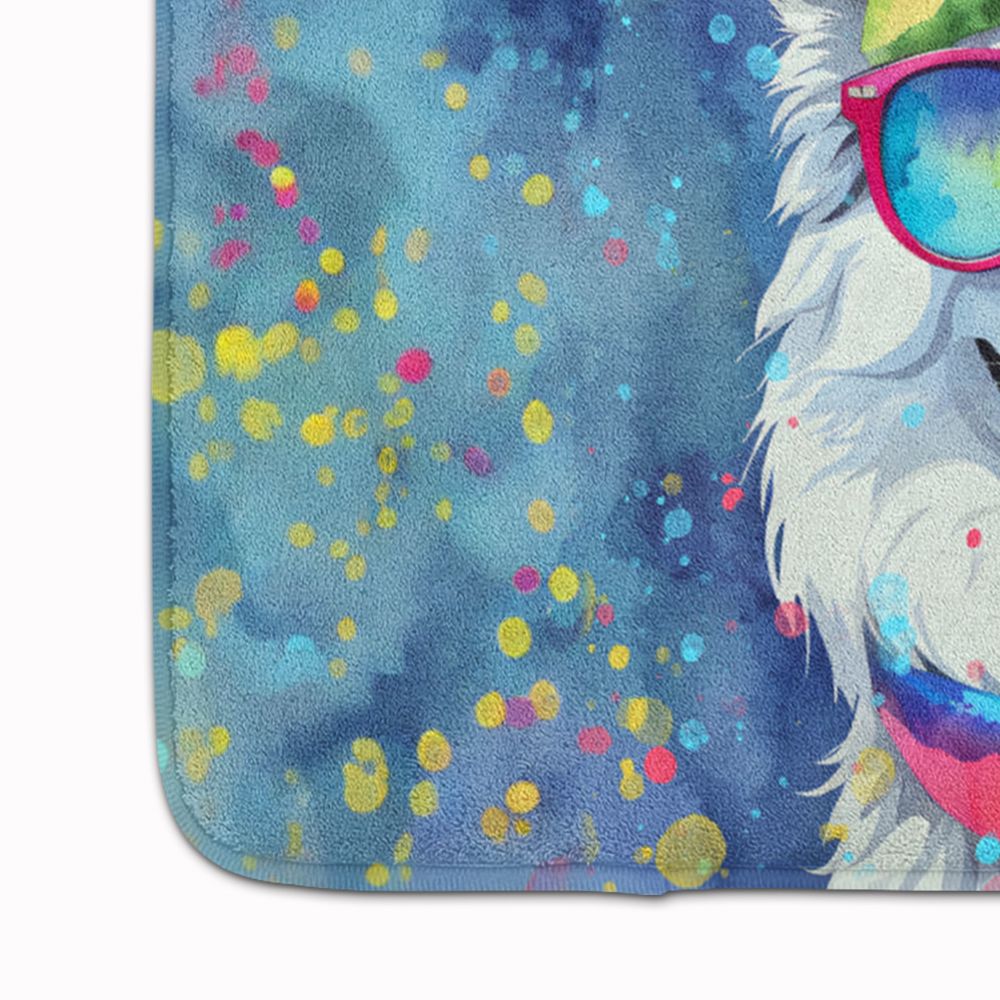 American Eskimo Hippie Dawg Memory Foam Kitchen Mat Machine Washable Anti-Fatigue Mat Cushion Comfort Bath Mat or Kitchen Rug
